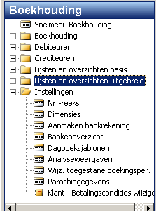 Lijsten en overzichten basis Via dit menu kunt u: Proefbalans uitprinten/inkijken Diverse overzichten uitprinten/inkijken. Jaarrekening uitprinten/inkijken.