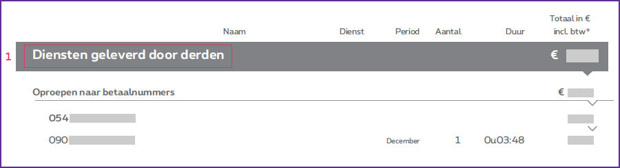 Ng meer details ver uw verbruik? Lg in p MyPrximus en bekijk.a. tijdstip, duur, vlume data, enz. van uw verbruik per dienst en per prduct.