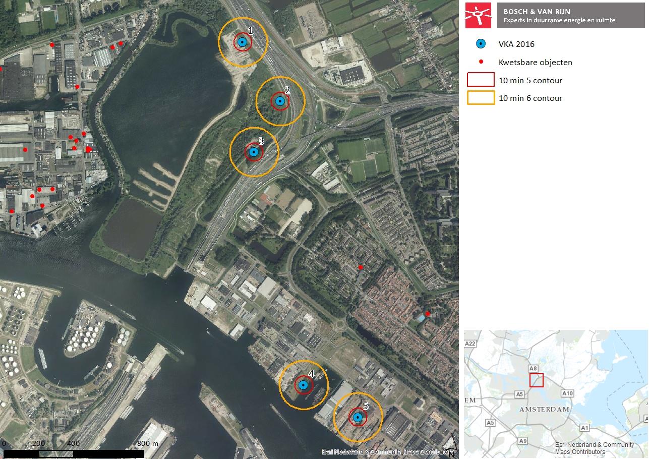 4 Risicoanalyse 4.1 Gebouwen De berekende 10-5 en 10-6 contouren zijn weergegeven op de kaart. Voor de locatie is nagegaan of kwetsbare of beperkt kwetsbare objecten aanwezig zijn.