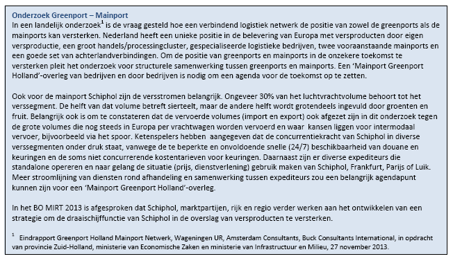 vestigingsklimaat en de topsectoren in de Schipholregio.