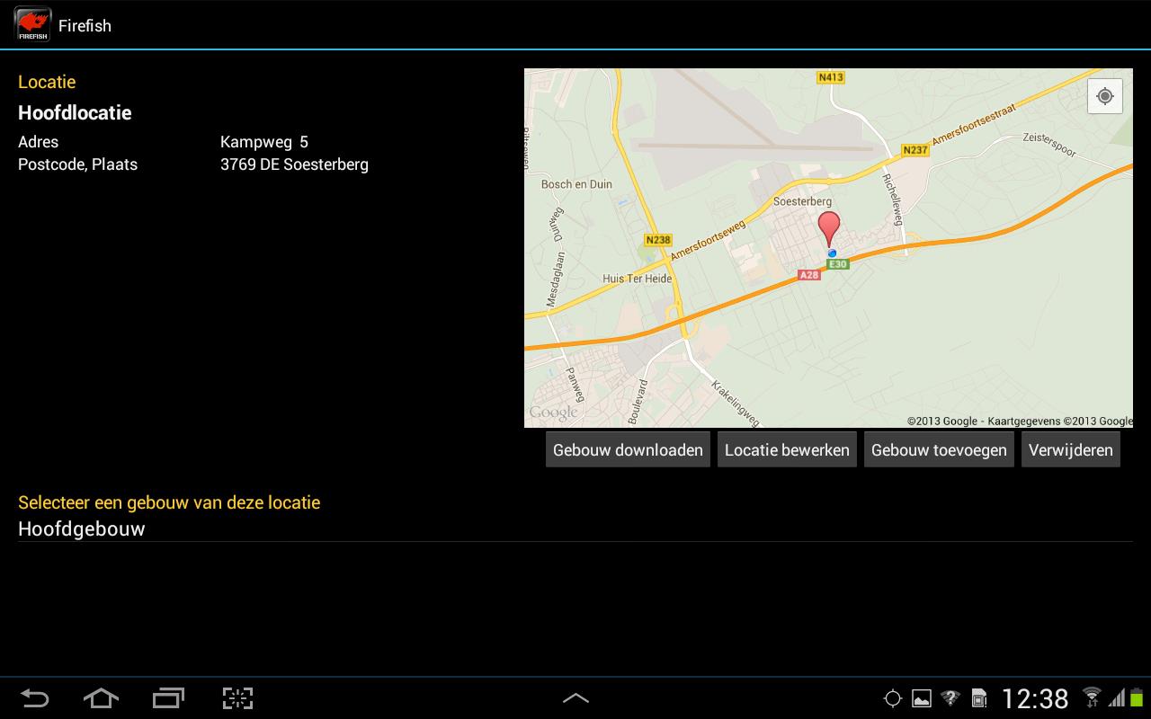 Locaties Via het hoofdmenu is het mogelijk om door de app te navigeren. Eerste stap is het invoeren van een of meerdere locaties.