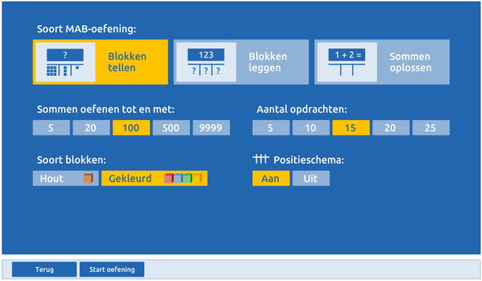 MAB MAB materiaal visualiseert rekenkundige verhoudingen, geeft inzicht in het tientallige stelsel en grote getallen en laat kinderen op een handelende en gedifferentieerde manier kennismaken met de