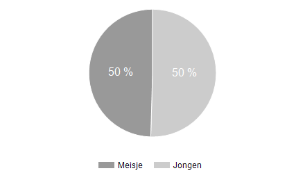 Wat is de verhouding jongens-meisjes op school in 2014-2015?