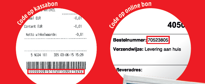 8. Voor registratie van een kassabon is de procedure als volgt: deelnemer gaat naar de site www.mediamarkt.