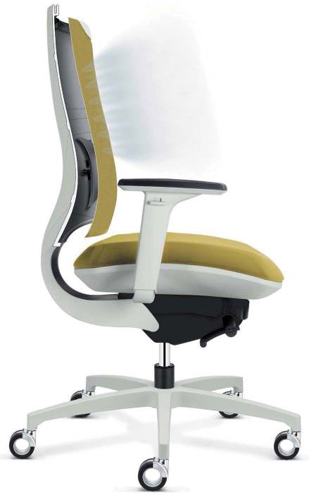 212 LEAF De Leaf stoel, de nieuwste ontwikkelingen en materialen in één bureaustoel en voor 98% recyclebaar (C2C).
