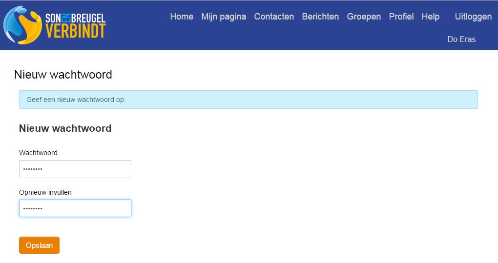 Wijzig daarna je wachtwoord naar een persoonlijk nieuwe wachtwoord (zie onder). n.b.