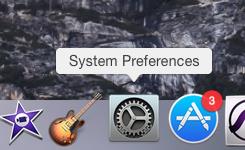 Open System Preferences (Systeemvoorkeuren) 3. Klik op het Bluetooth-symbool 4.