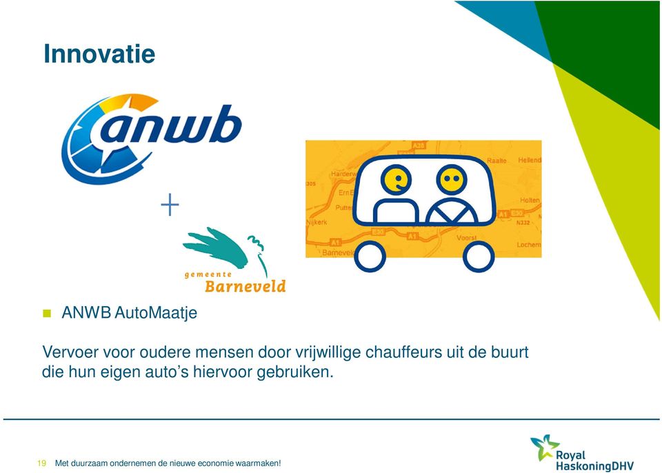 vrijwillige chauffeurs uit de