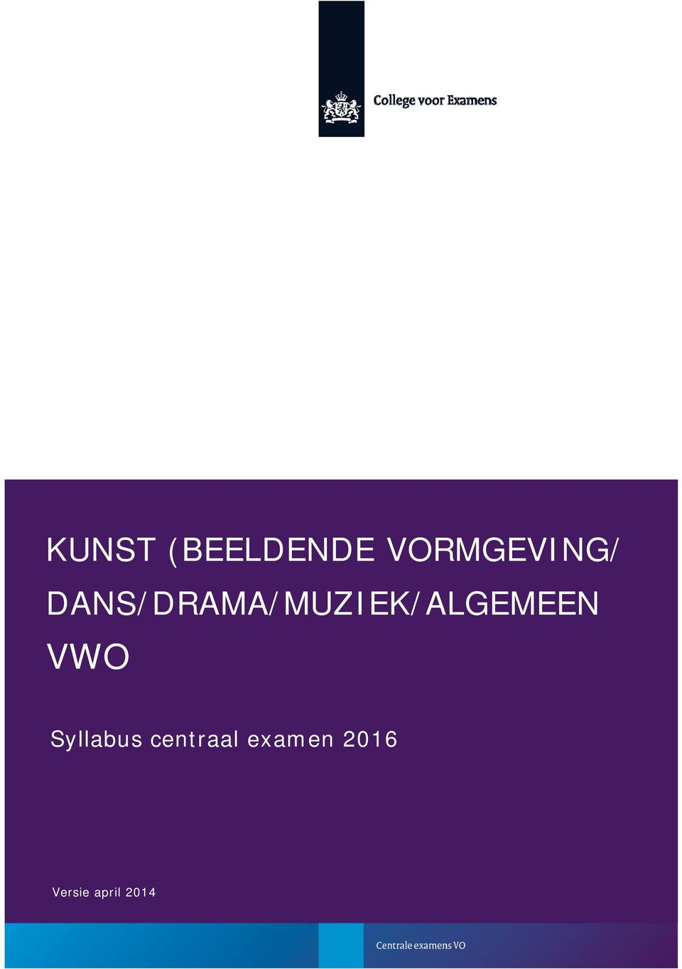 DANS/DRAMA/MUZIEK/ALGEMEEN