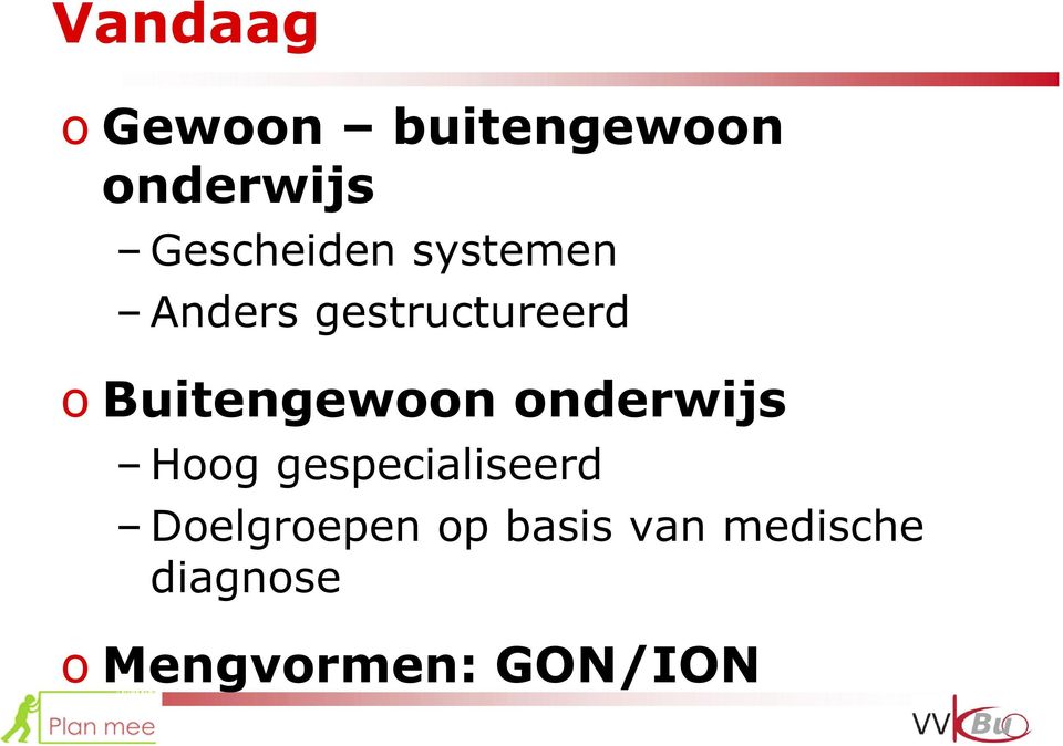 Buitengewoon onderwijs Hoog gespecialiseerd