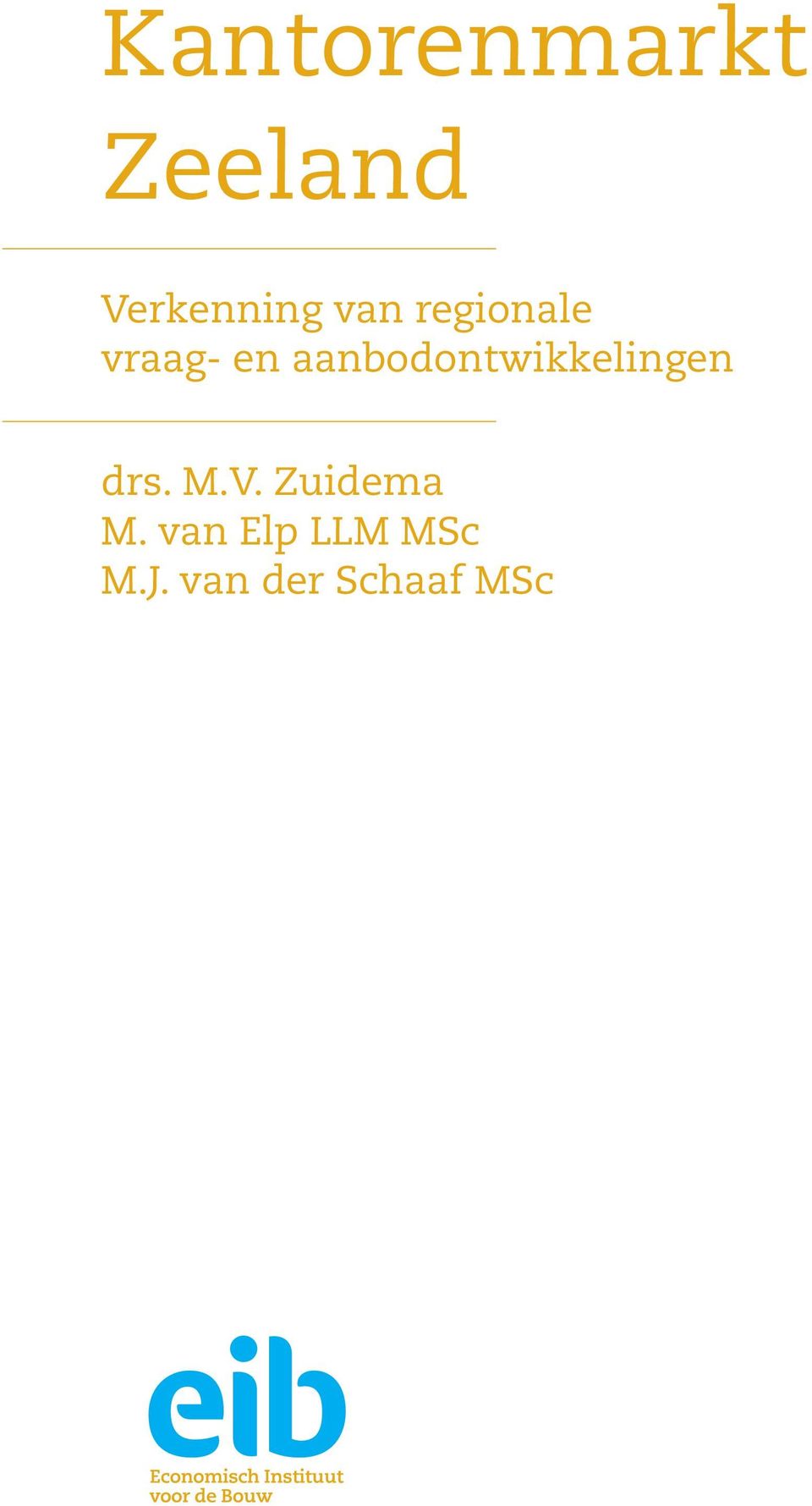 aanbodontwikkelingen drs. M.V.