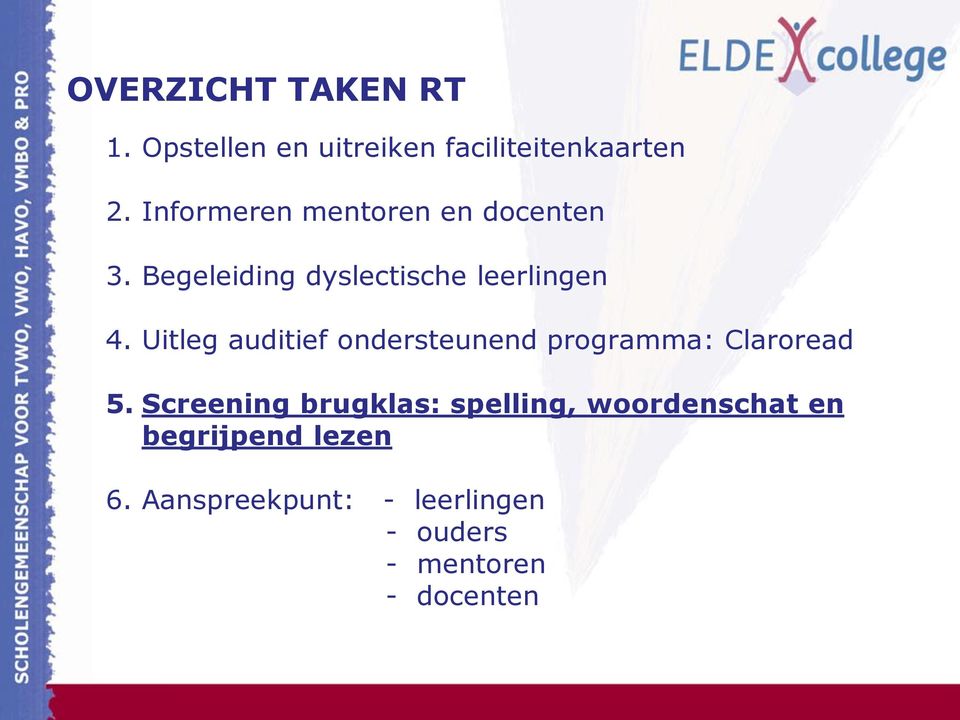 Uitleg auditief ondersteunend programma: Claroread 5.