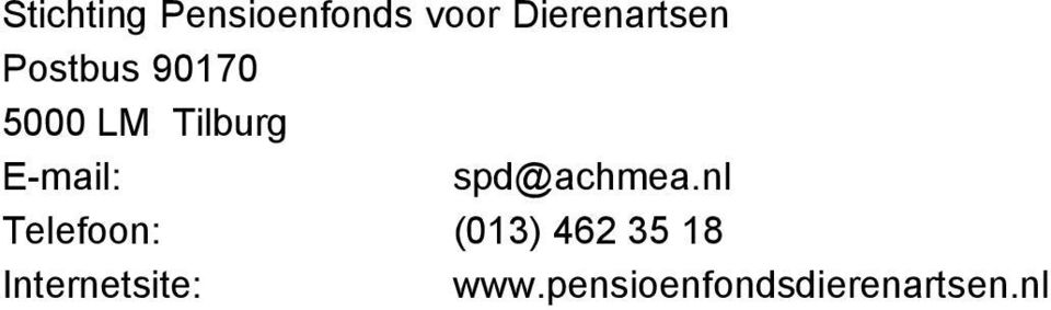 nl Telefoon: (013) 462 35 18