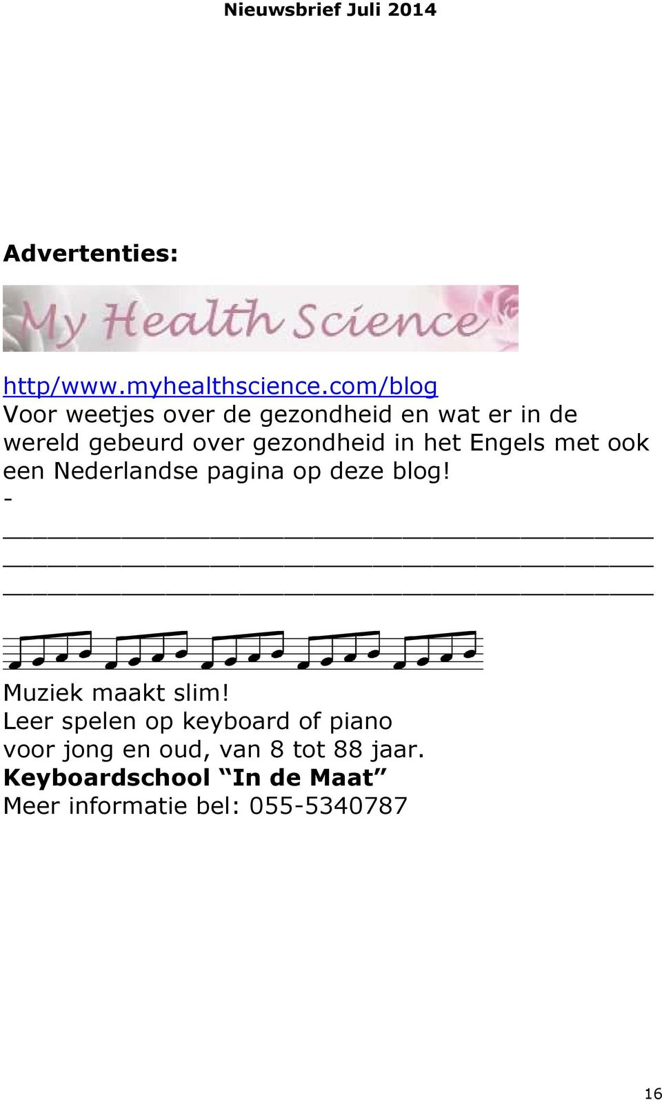 in het Engels met ook een Nederlandse pagina op deze blog! - Muziek maakt slim!