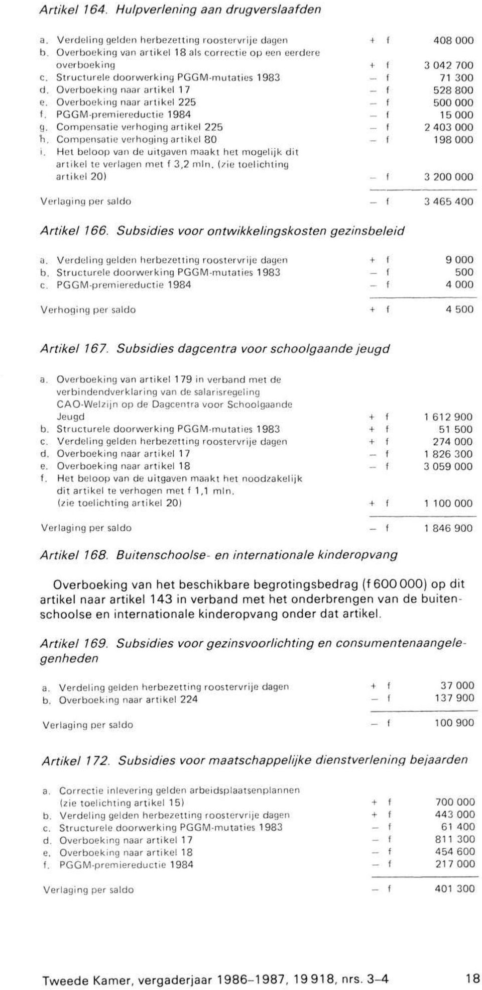 Compensatie verhoging artikel 80 i. Het beloop van de uitgaven maakt het mogelijk dit artikel te verlagen met 3,2 min.