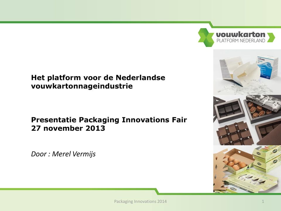 Packaging Innovations Fair 27 november
