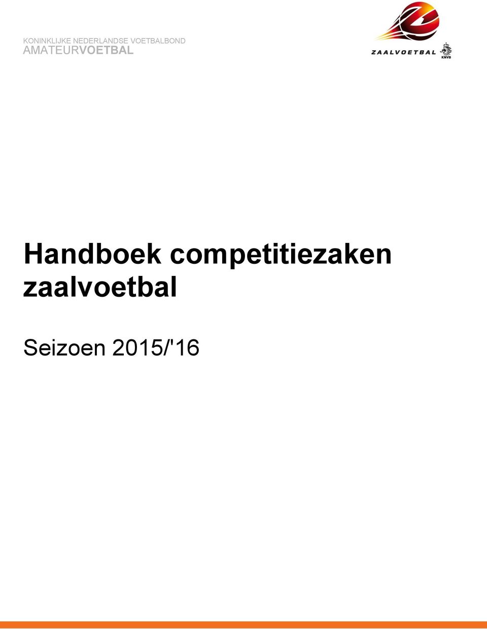 AMATEURVOETBAL Handboek