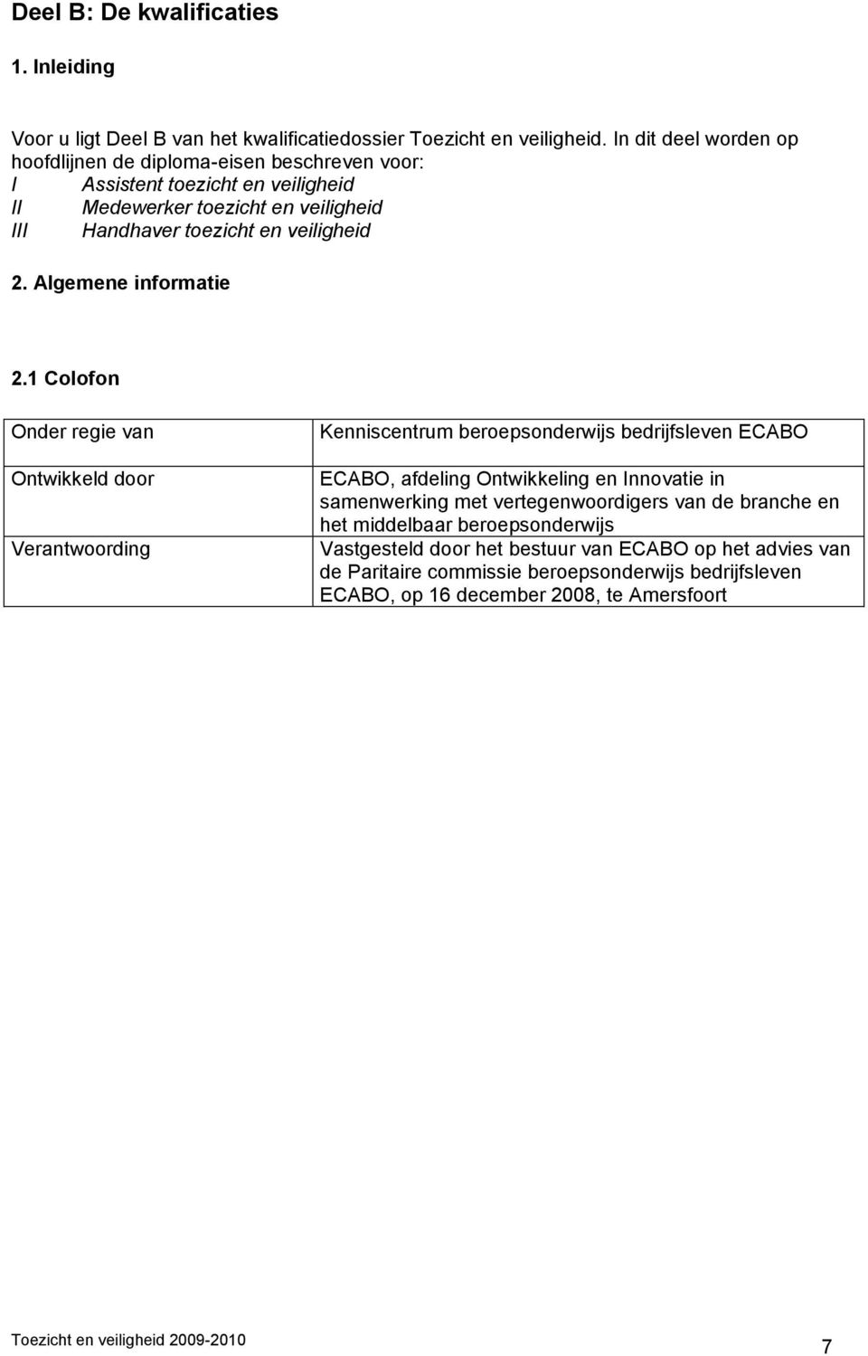 Algemene informatie 2.