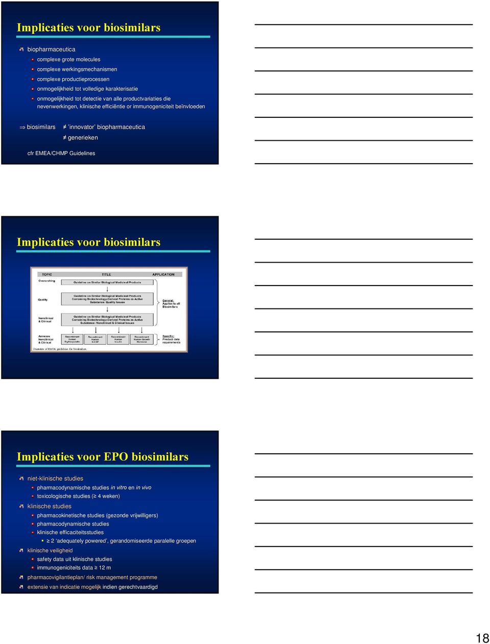 Guidelines,PSOLFDWLHVYRRUELRVLPLODUV,PSOLFDWLHVYRRU(32ELRVLPLODUV niet-klinische studies pharmacodynamische studies en toxicologische studies ( ( 4 weken) klinische studies pharmacokinetische studies