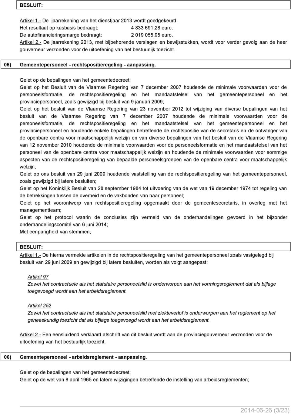 05) Gemeentepersoneel - rechtspositieregeling - aanpassing.