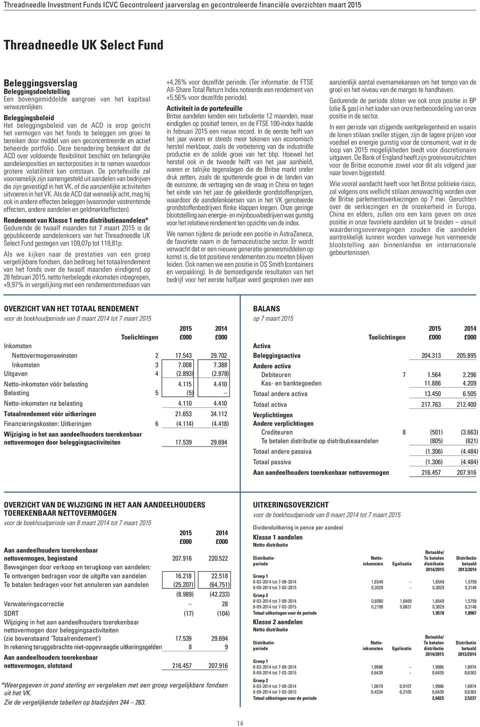 Deze benadering betekent dat de ACD over voldoende flexibiliteit beschikt om belangrijke aandelenposities en sectorposities in te nemen waardoor grotere volatiliteit kan ontstaan.