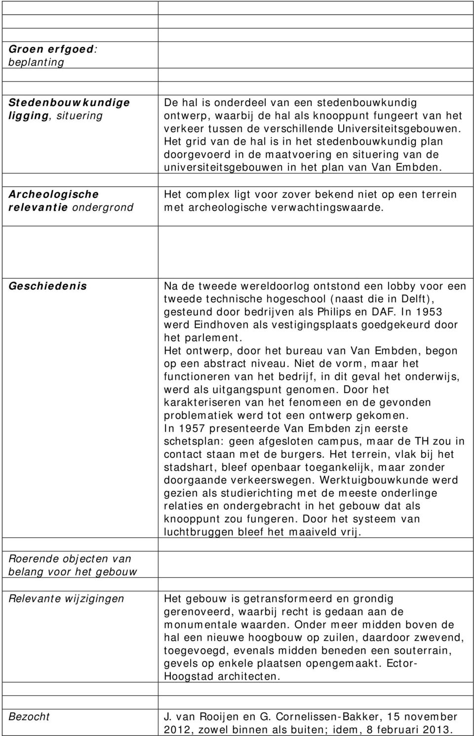 Het grid van de hal is in het stedenbouwkundig plan doorgevoerd in de maatvoering en situering van de universiteitsgebouwen in het plan van Van Embden.