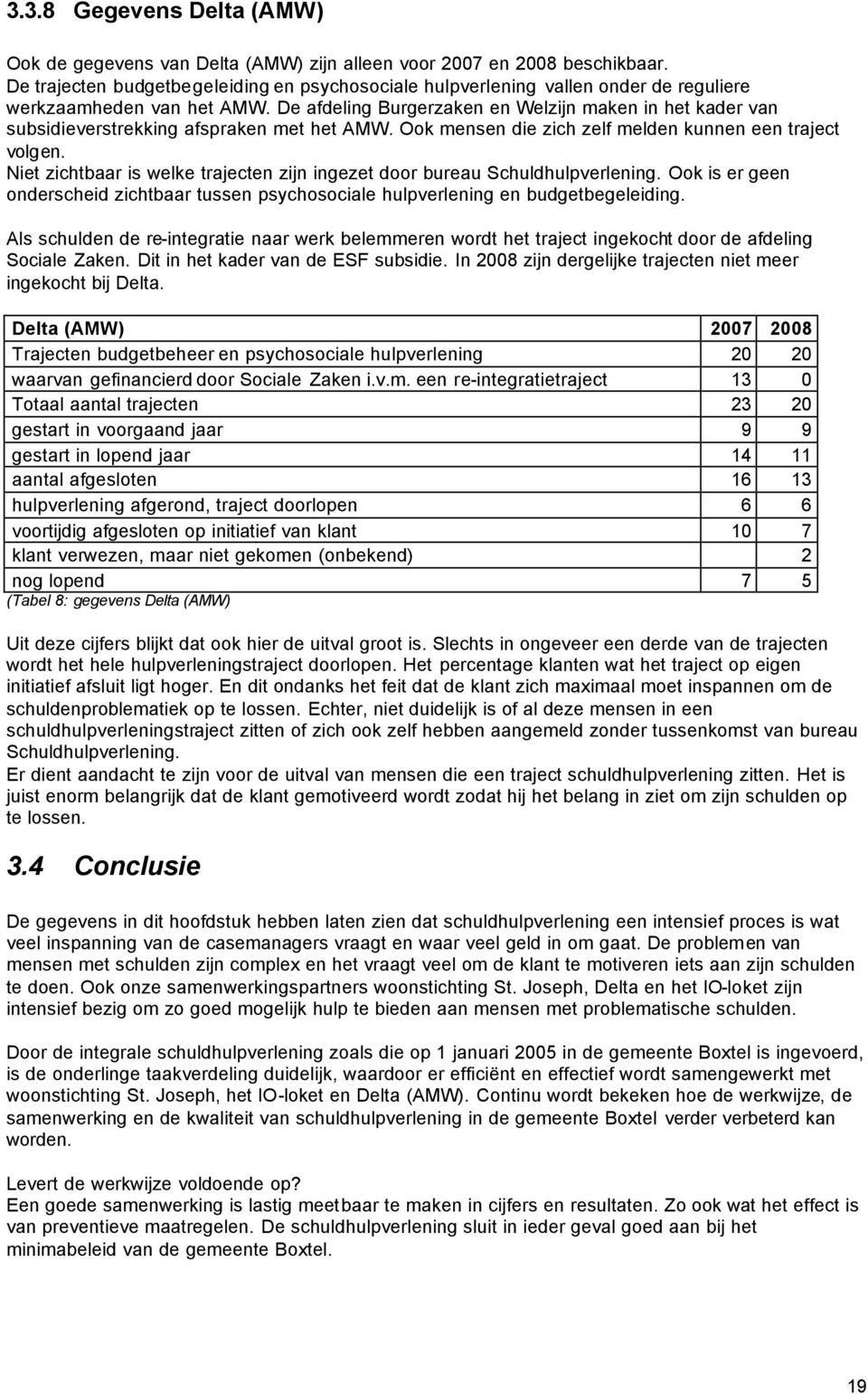 De afdeling Burgerzaken en Welzijn maken in het kader van subsidieverstrekking afspraken met het AMW. Ook mensen die zich zelf melden kunnen een traject volgen.