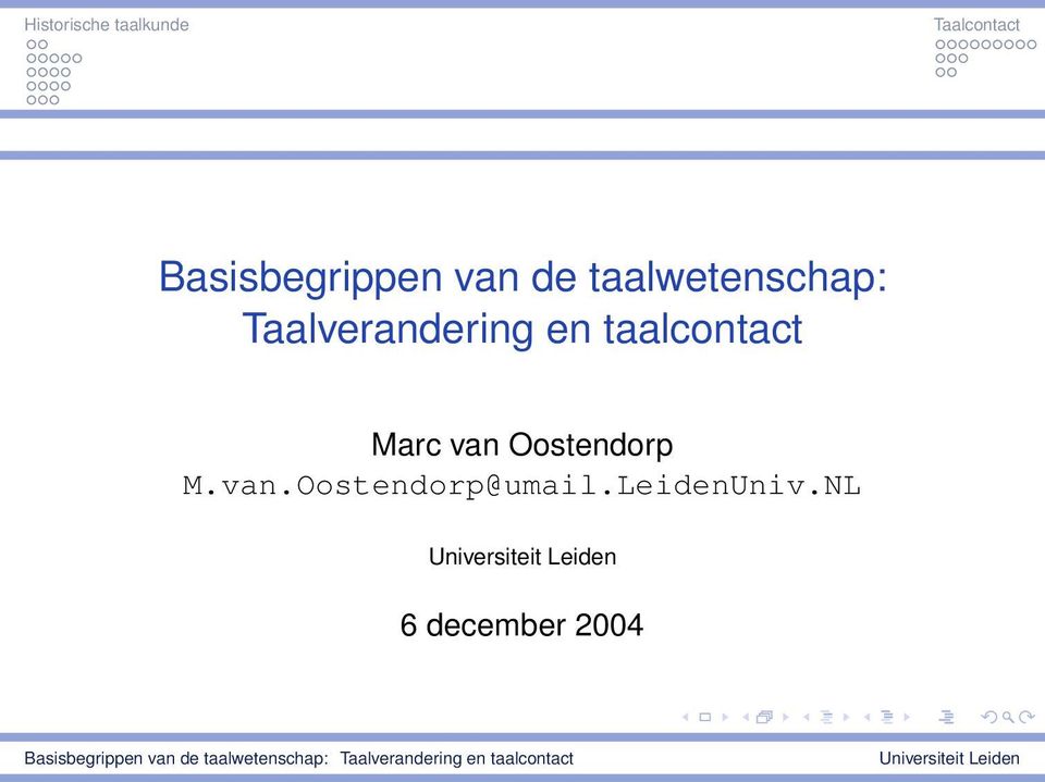 taalcontact Marc van Oostendorp M.