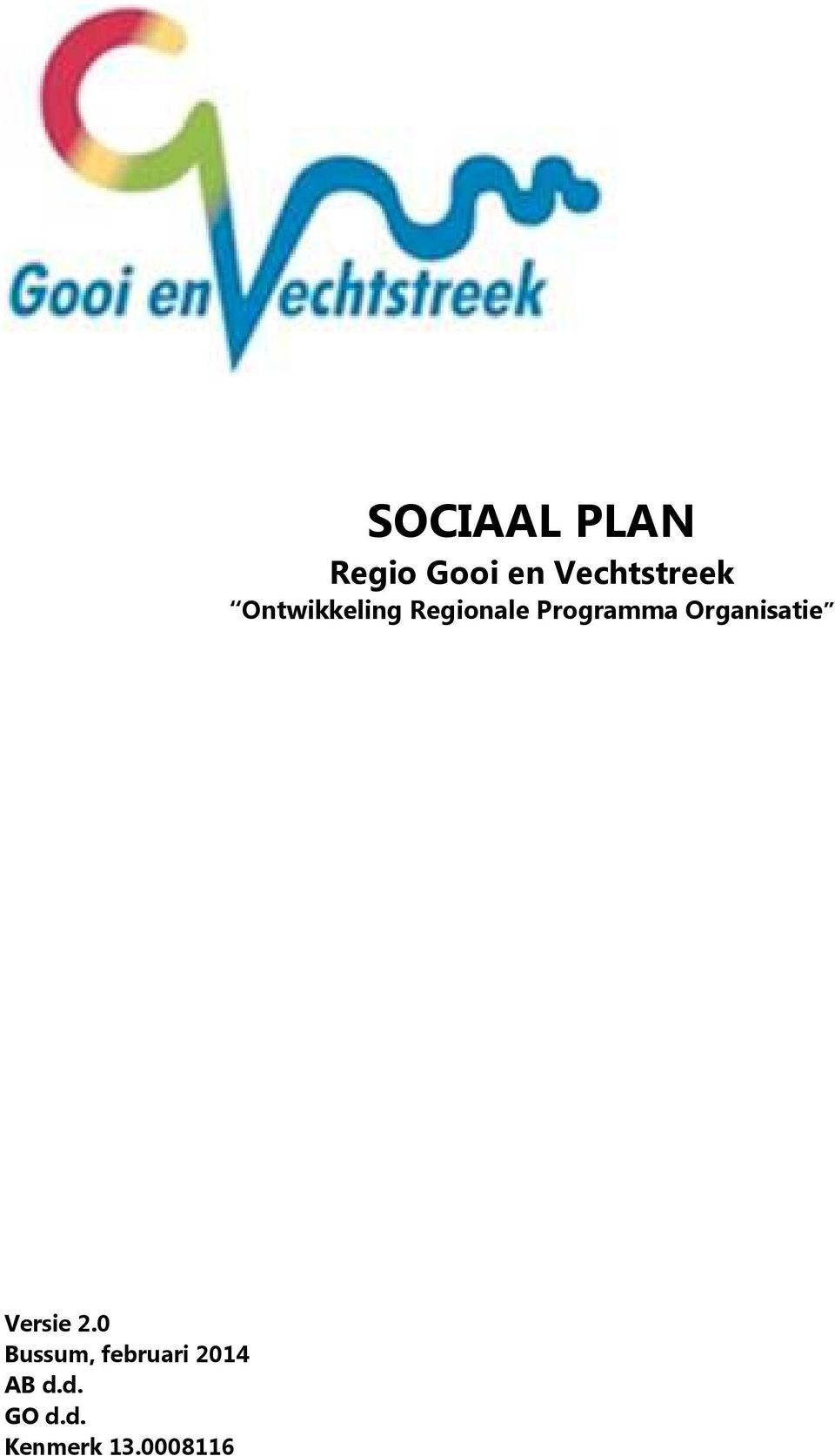 0008116 SOCIAAL PLAN Regio Gooi en