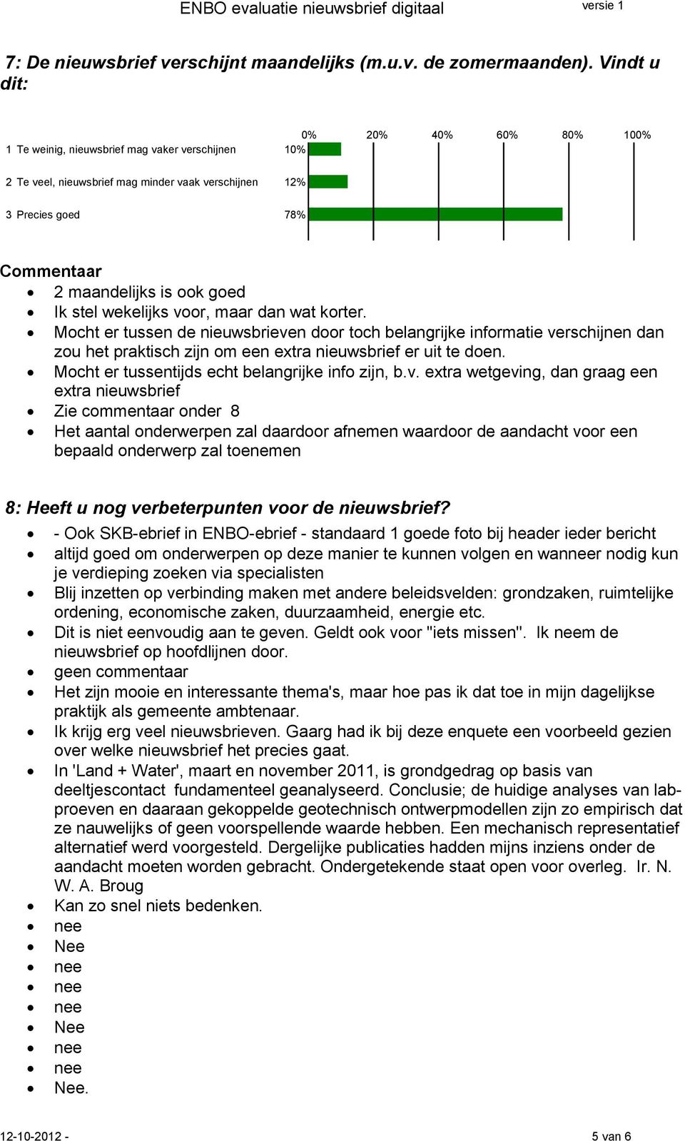 maar dan wat korter. Mocht er tussen de nieuwsbrieven door toch belangrijke informatie verschijnen dan zou het praktisch zijn om een extra nieuwsbrief er uit te doen.