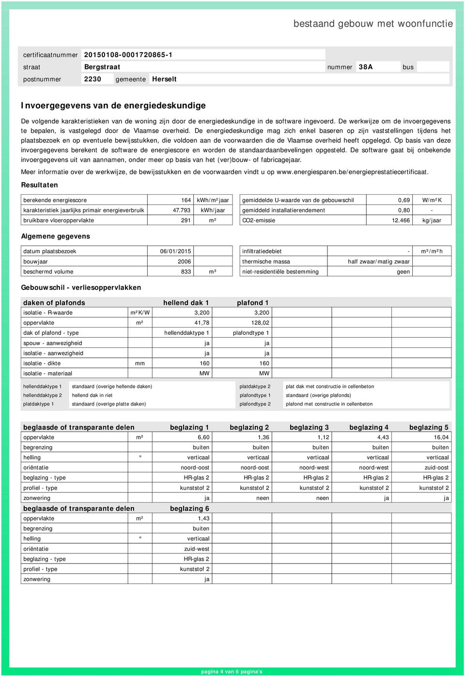 De energiedeskundige mag zich enkel baseren op zijn vaststellingen tijdens het plaatsbezoek en op eventuele bewijsstukken, die voldoen aan de voorwaarden die de Vlaamse overheid heeft opgelegd.