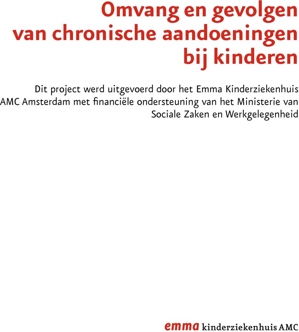 Kinderziekenhuis AMC Amsterdam met financiële