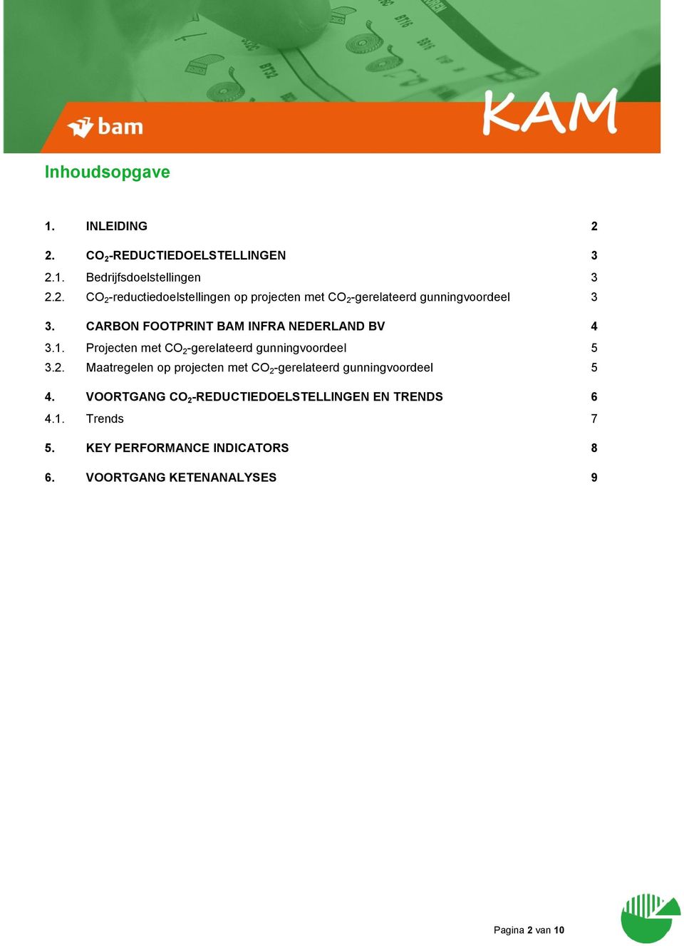 -gerelateerd gunningvoordeel 5 3.2. Maatregelen op projecten met CO 2 -gerelateerd gunningvoordeel 5 4.