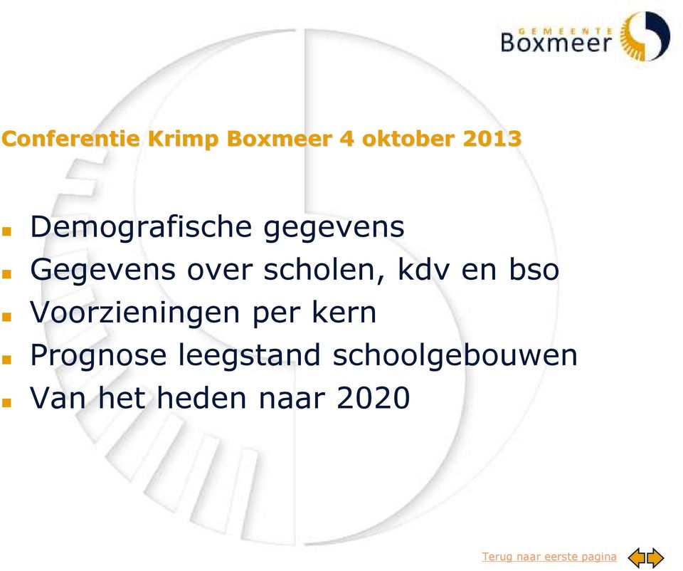 scholen, kdv en bso Voorzieningen per kern