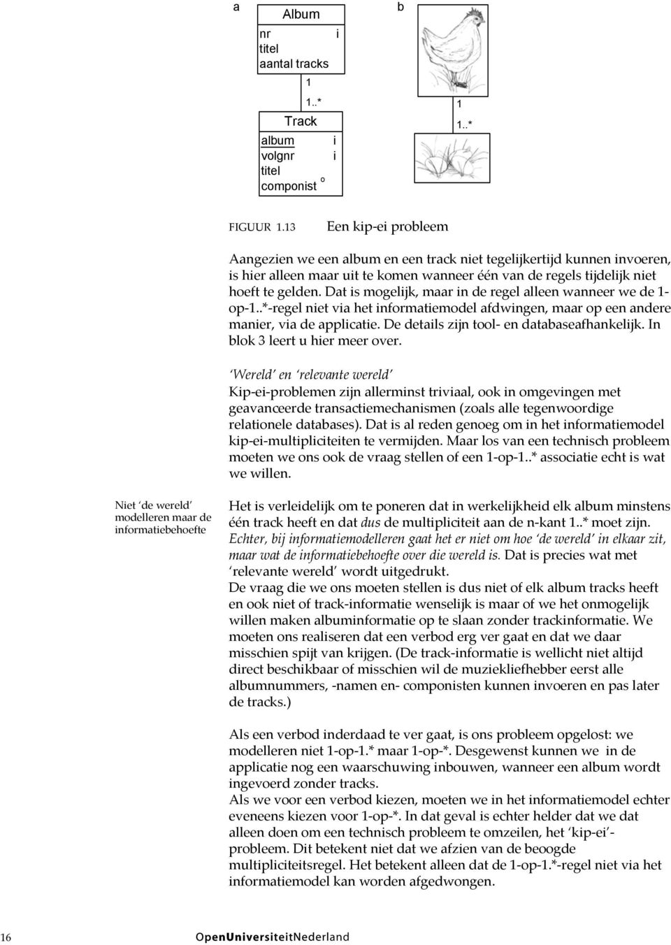 Dat s mogeljk, maar n de regel alleen wanneer we de 1- op-1..*-regel net va het nformatemodel afdwngen, maar op een andere maner, va de applcate. De detals zjn tool- en databaseafhankeljk.