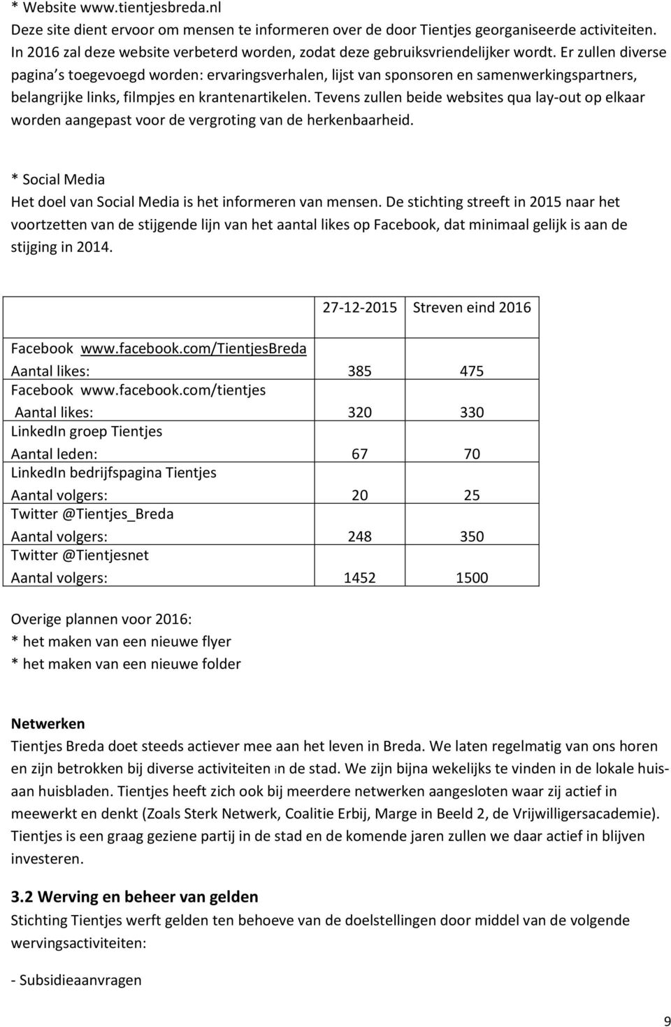 Er zullen diverse pagina s toegevoegd worden: ervaringsverhalen, lijst van sponsoren en samenwerkingspartners, belangrijke links, filmpjes en krantenartikelen.