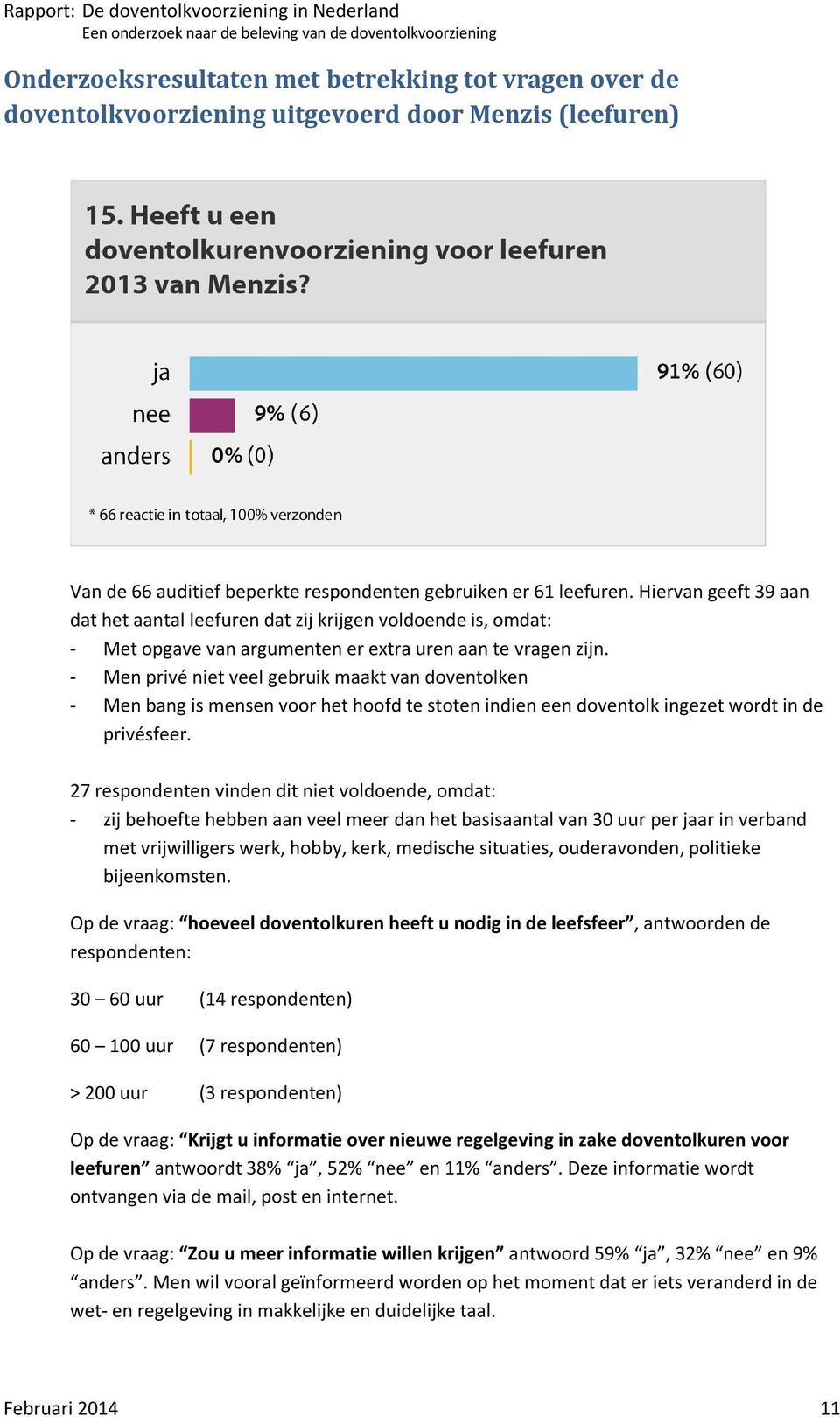 - Men privé niet veel gebruik maakt van doventolken - Men bang is mensen voor het hoofd te stoten indien een doventolk ingezet wordt in de privésfeer.