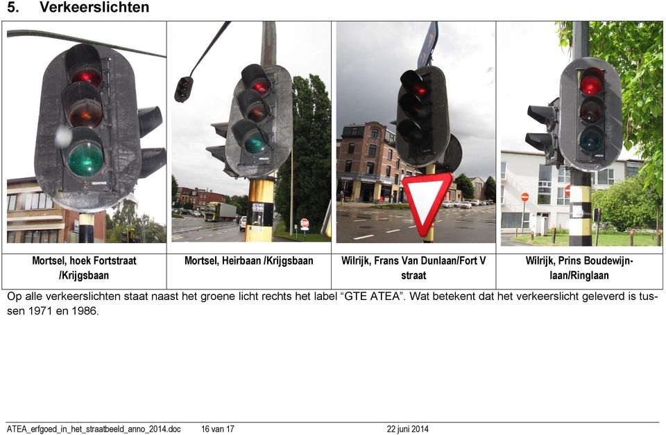 staat naast het groene licht rechts het label GTE ATEA.