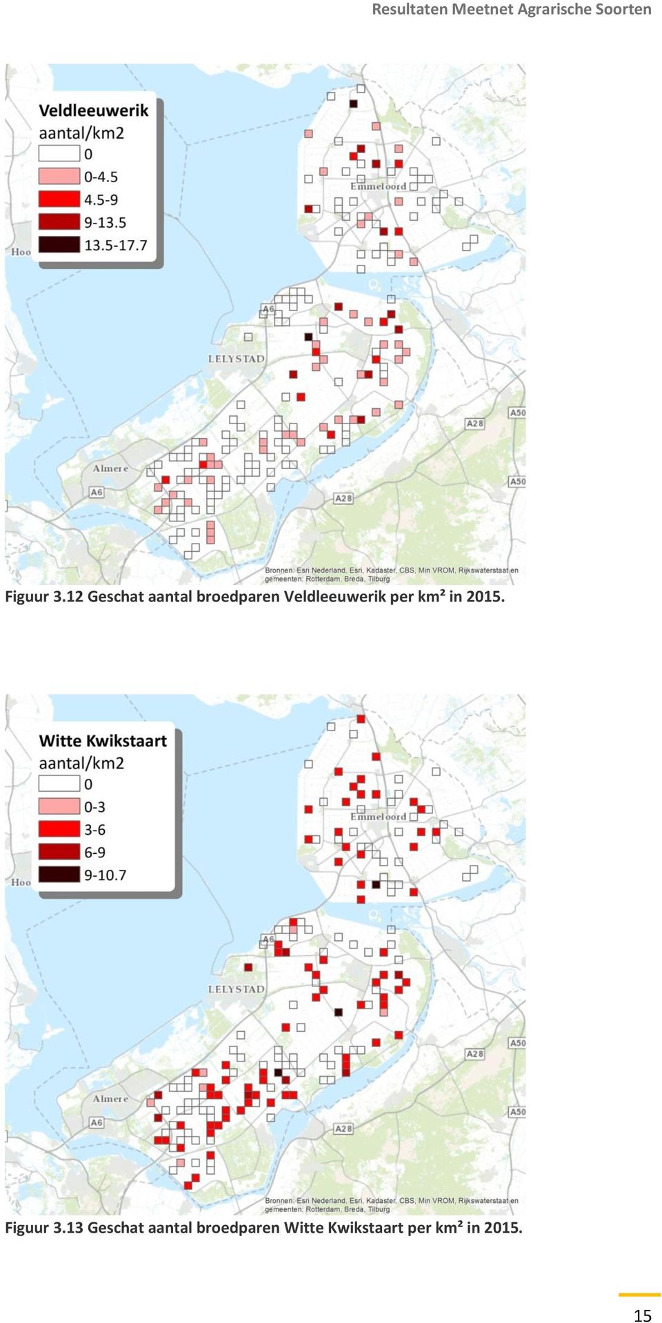 per km² in 2015. Figuur 3.