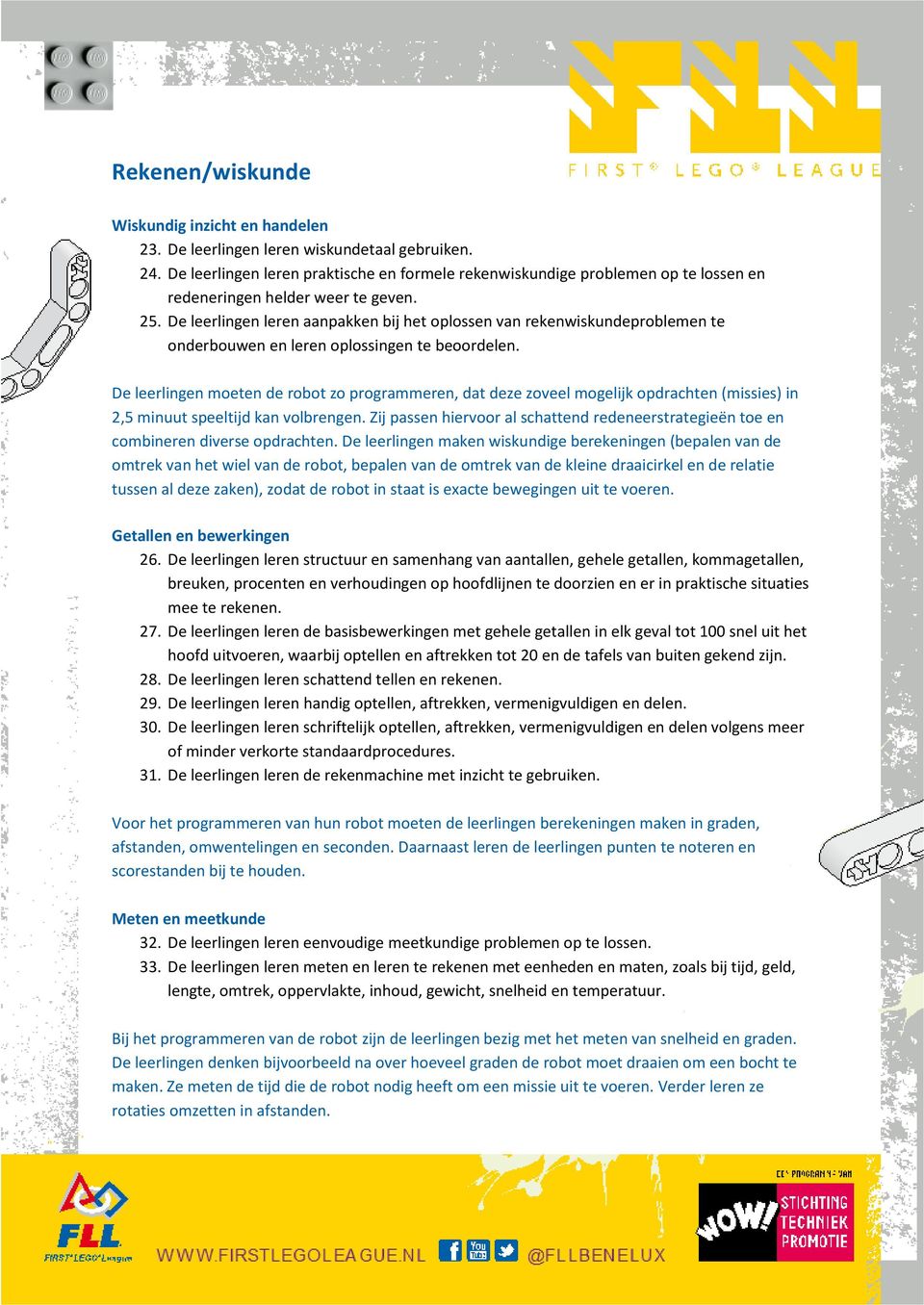 De leerlingen leren aanpakken bij het oplossen van rekenwiskundeproblemen te onderbouwen en leren oplossingen te beoordelen.