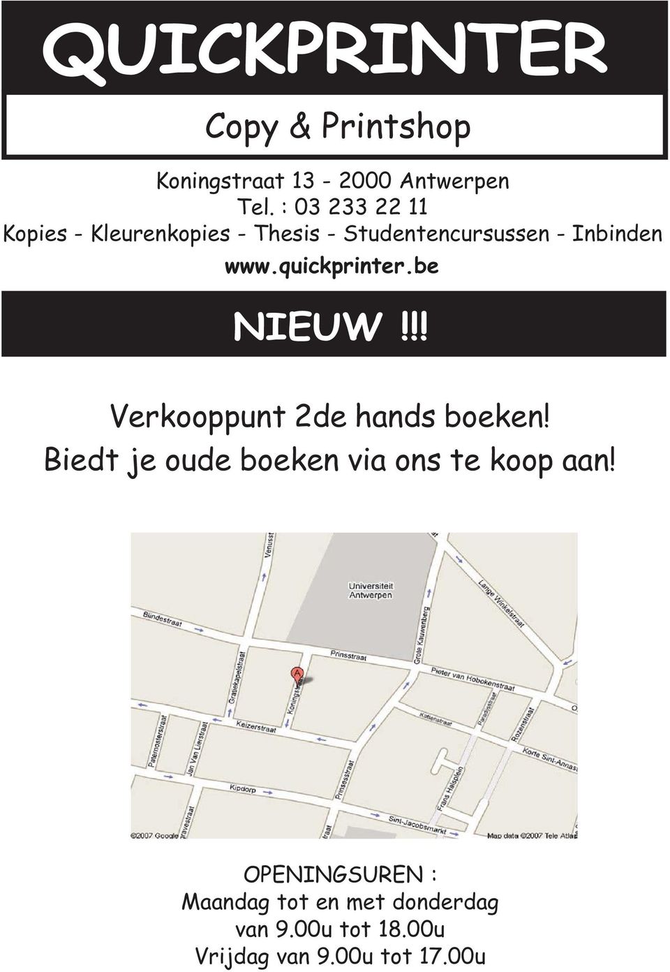 quickprinter.be NIEUW!!! Verkppunt 2de hands beken!