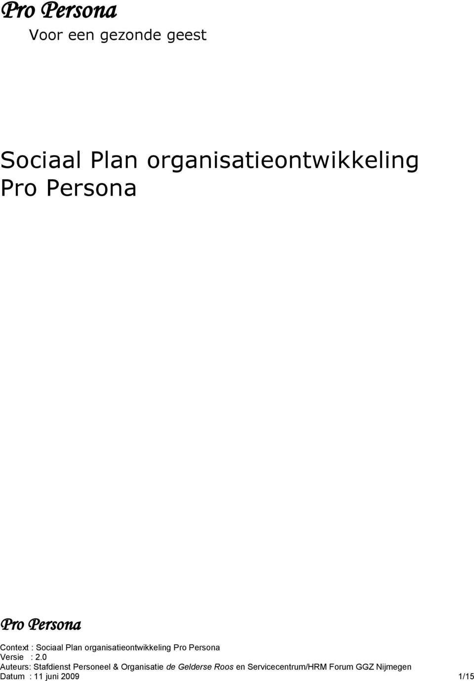 organisatieontwikkeling Pro