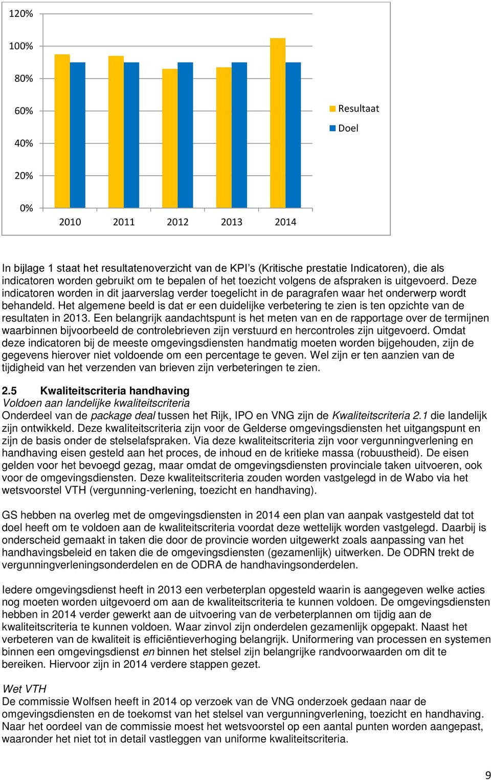 Het algemene beeld is dat er een duidelijke verbetering te zien is ten opzichte van de resultaten in 2013.