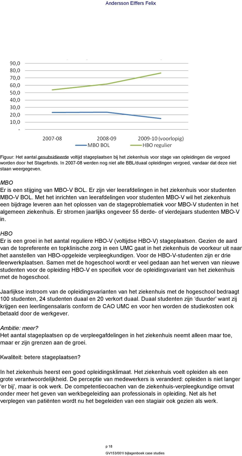 Er zijn vier leerafdelingen in het ziekenhuis voor studenten MBOV BOL.