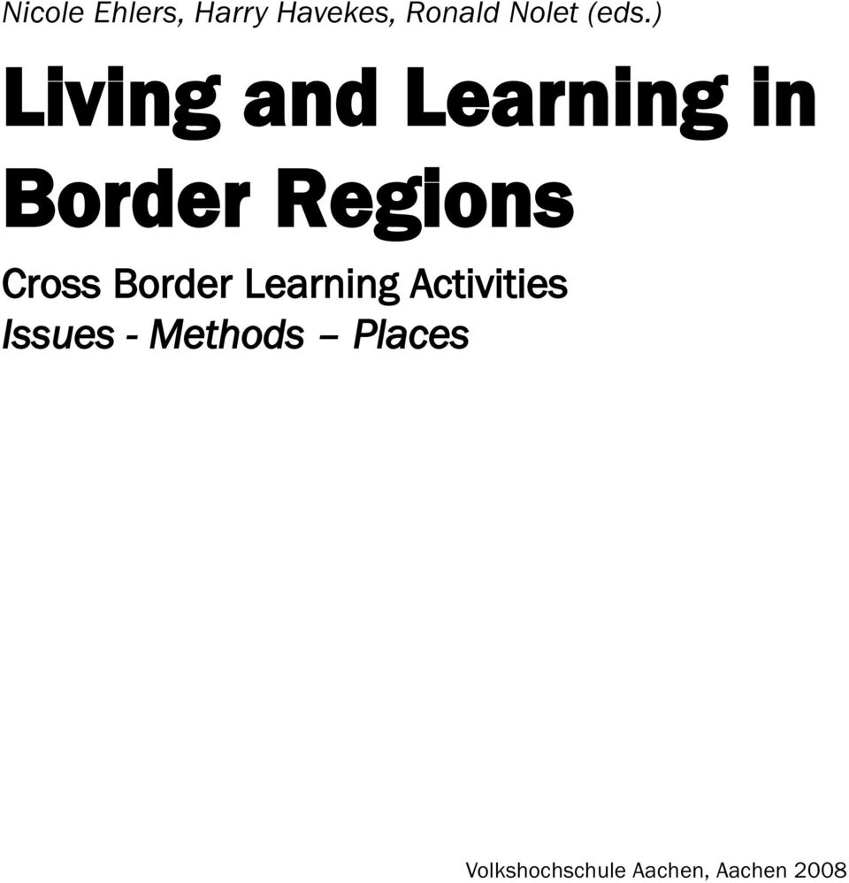 Cross Border Learning Activities Issues -