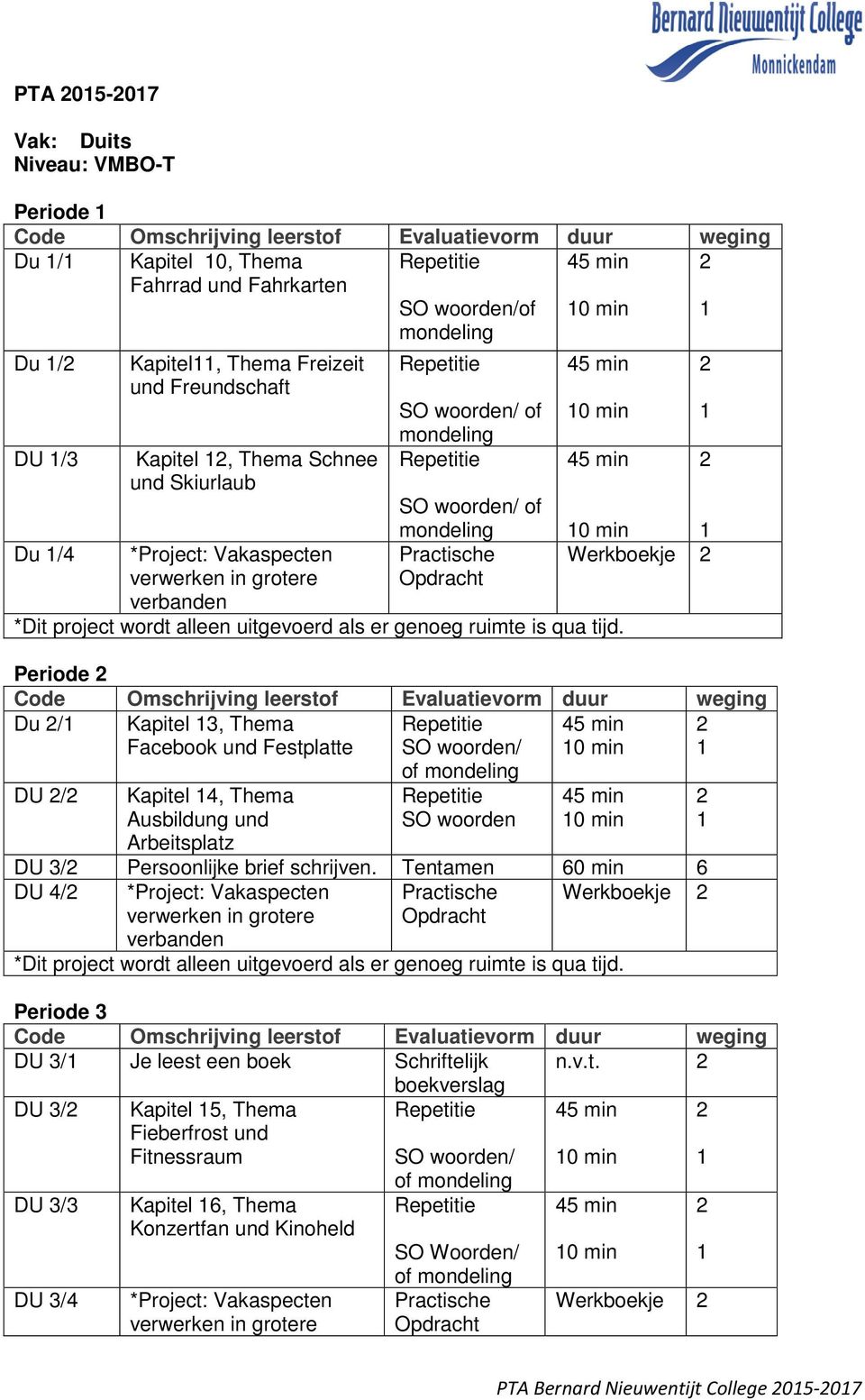 verbanden mondeling Repetitie SO woorden/ of mondeling Practische Opdracht 45 min *Dit project wordt alleen uitgevoerd als er genoeg ruimte is qua tijd.