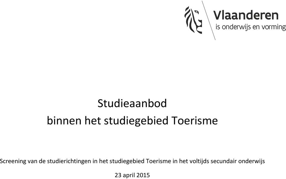 studierichtingen in het studiegebied