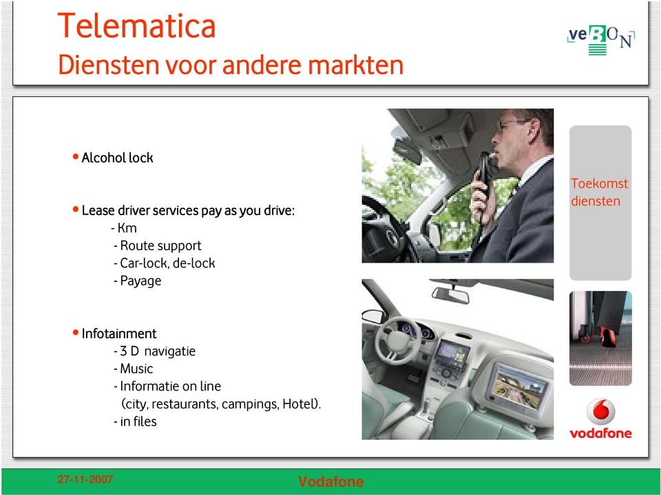 Payage Toekomst diensten Toekomst diensten Infotainment - 3 D navigatie