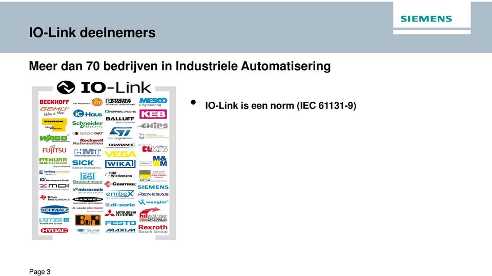 Automatisering IO-Link is