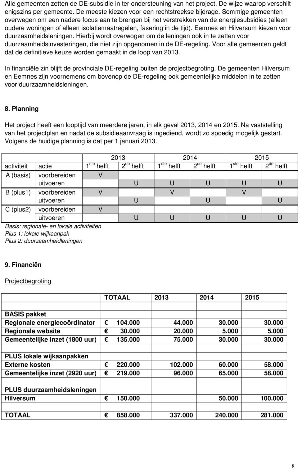 Eemnes en Hilversum kiezen voor duurzaamheidsleningen. Hierbij wordt overwogen om de leningen ook in te zetten voor duurzaamheidsinvesteringen, die niet zijn opgenomen in de DE-regeling.